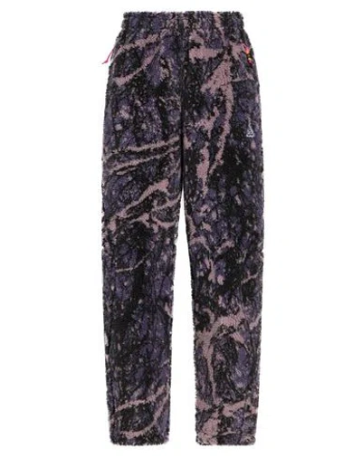 Nike Acg Woman Pants Purple Size Xl Polyester In Black