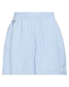 Nike Acg Woman Shorts & Bermuda Shorts Sky Blue Size L Polyester In Blue