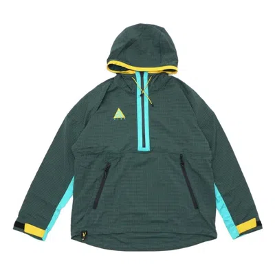 Nike Acg Woven Half-zip Anorak Jacket 'teal' In Green