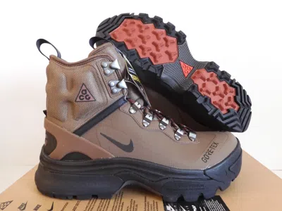 Pre-owned Nike Acg Zoom Gaiadome Gore-tex Boots Trails End Brown Sz 10 [dd2858-200]