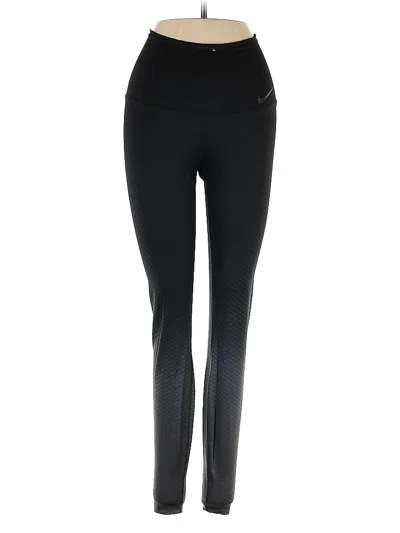 Pre-owned Nike Active Pants In Black