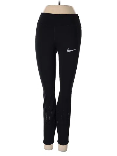 Pre-owned Nike Active Pants In Black