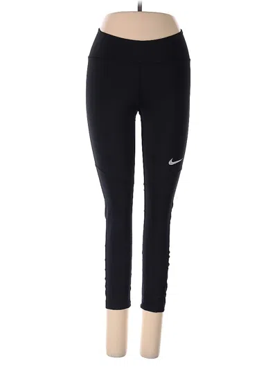 Pre-owned Nike Active Pants In Black