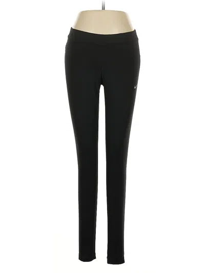 Pre-owned Nike Active Pants In Black