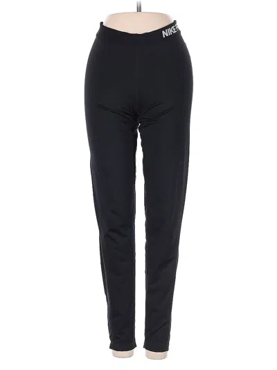 Pre-owned Nike Active Pants In Black