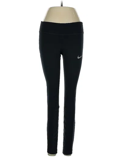 Pre-owned Nike Active Pants In Black