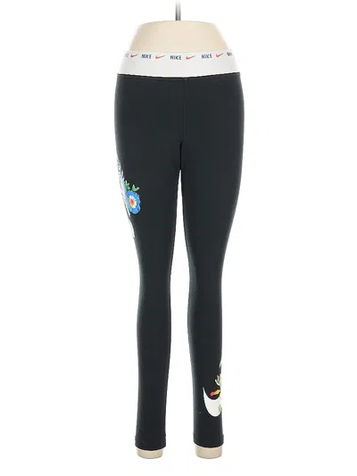 Pre-owned Nike Active Pants In Black