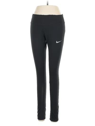 Pre-owned Nike Active Pants In Black