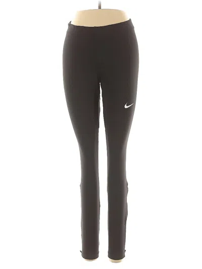 Pre-owned Nike Active Pants In Black