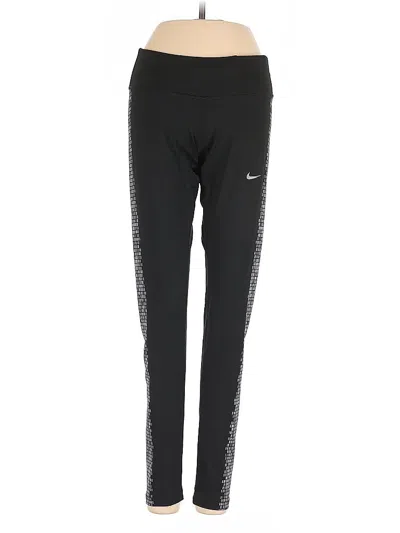 Pre-owned Nike Active Pants In Black
