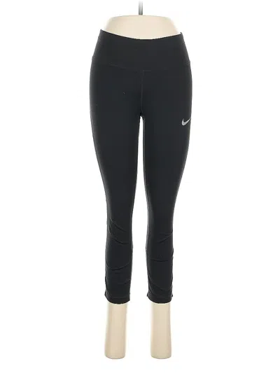 Pre-owned Nike Active Pants In Black