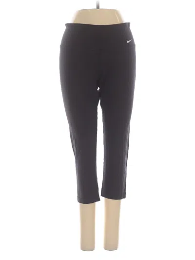 Pre-owned Nike Active Pants In Black
