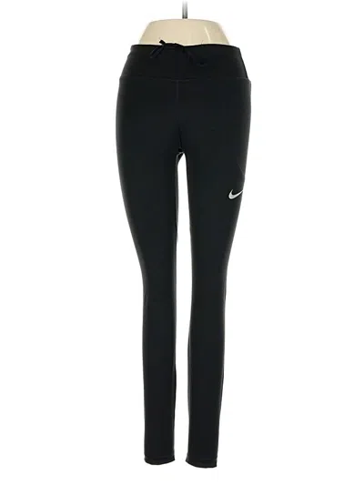 Pre-owned Nike Active Pants In Black
