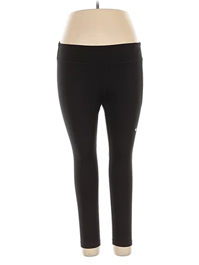 Pre-owned Nike Active Pants In Black