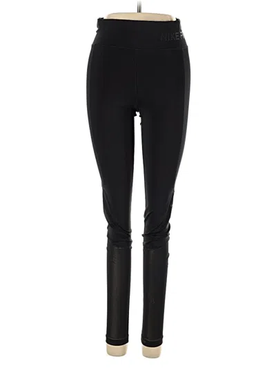 Pre-owned Nike Active Pants In Black