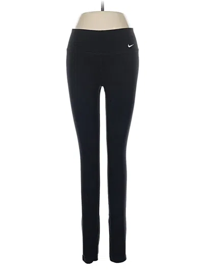 Pre-owned Nike Active Pants In Black