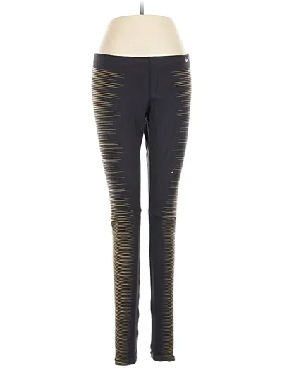 Pre-owned Nike Active Pants In Black