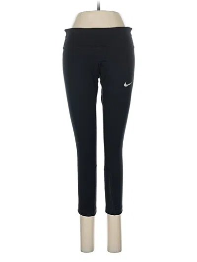 Pre-owned Nike Active Pants In Black