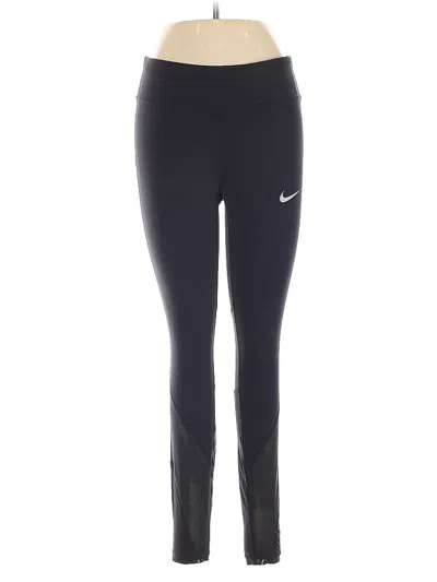 Pre-owned Nike Active Pants In Black