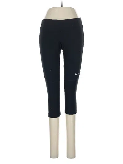 Pre-owned Nike Active Pants In Black