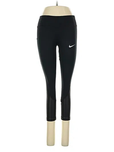 Pre-owned Nike Active Pants In Black