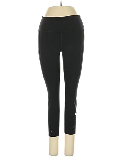 Pre-owned Nike Active Pants In Black