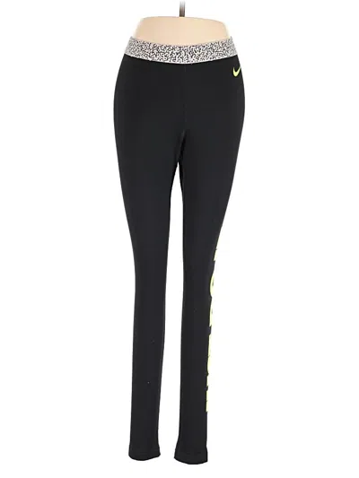 Pre-owned Nike Active Pants In Black