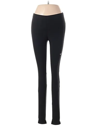 Pre-owned Nike Active Pants In Black
