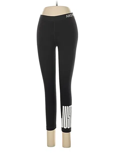 Pre-owned Nike Active Pants In Black