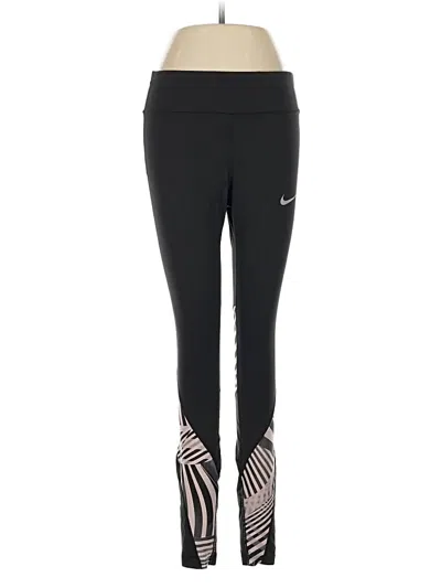 Pre-owned Nike Active Pants In Black