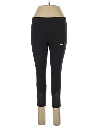 Pre-owned Nike Active Pants In Black