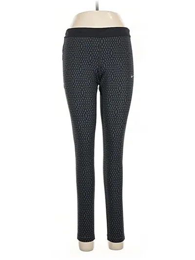 Pre-owned Nike Active Pants In Black
