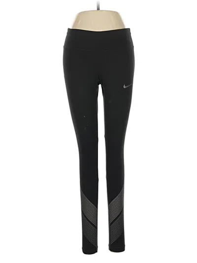 Pre-owned Nike Active Pants In Black