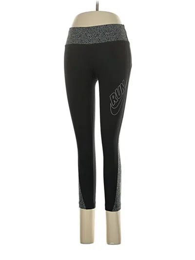 Pre-owned Nike Active Pants In Black