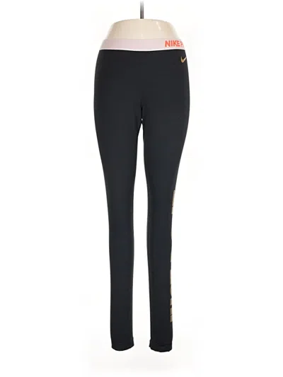 Pre-owned Nike Active Pants In Black