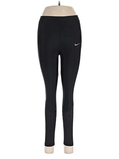 Pre-owned Nike Active Pants In Black