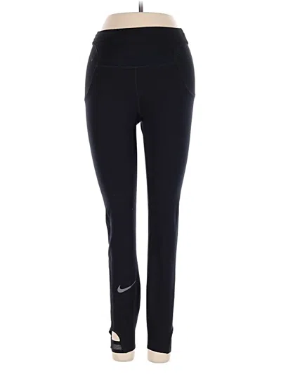 Pre-owned Nike Active Pants In Black