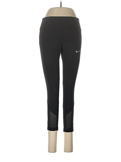 Pre-owned Nike Active Pants In Black