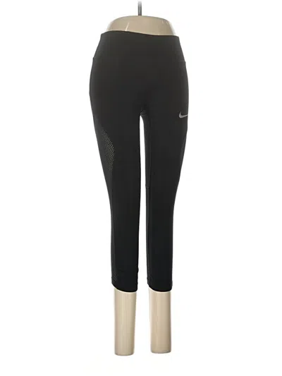 Pre-owned Nike Active Pants In Black
