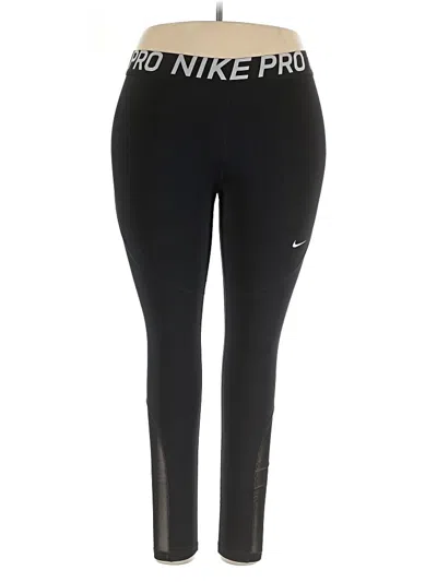 Pre-owned Nike Active Pants In Black