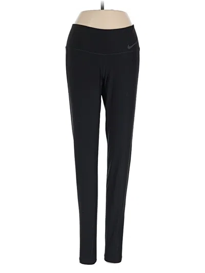 Pre-owned Nike Active Pants In Black