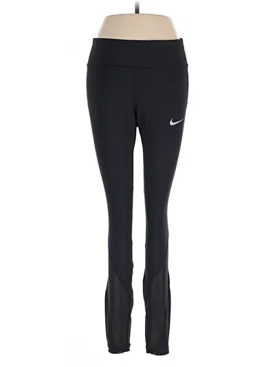Pre-owned Nike Active Pants In Black