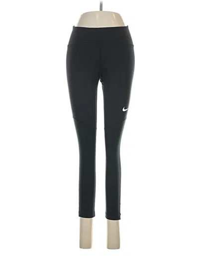 Pre-owned Nike Active Pants In Black