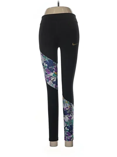 Pre-owned Nike Active Pants In Black