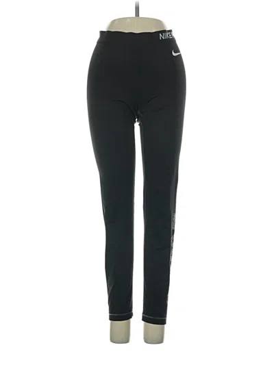 Pre-owned Nike Active Pants In Black