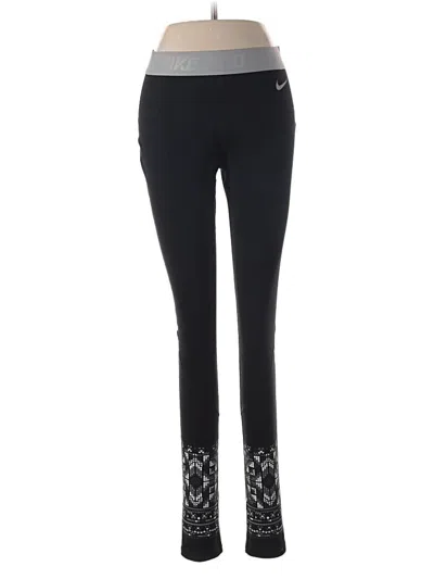 Pre-owned Nike Active Pants In Black