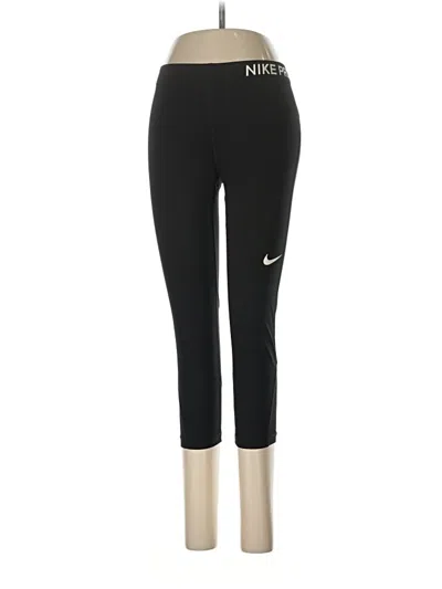 Pre-owned Nike Active Pants In Black