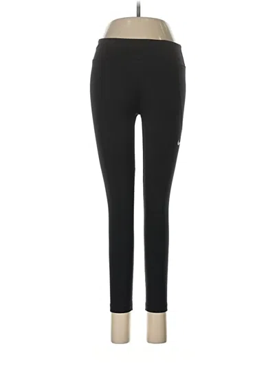 Pre-owned Nike Active Pants In Black