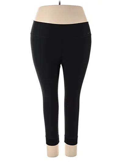 Pre-owned Nike Active Pants In Black