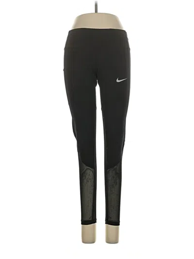 Pre-owned Nike Active Pants In Black